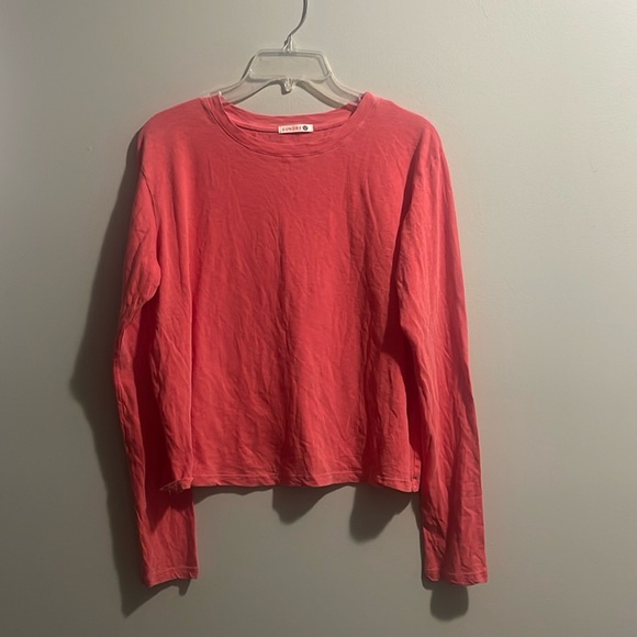 Sunday by Anthropology Pink Wash long sleeve top - Picture 1 of 6